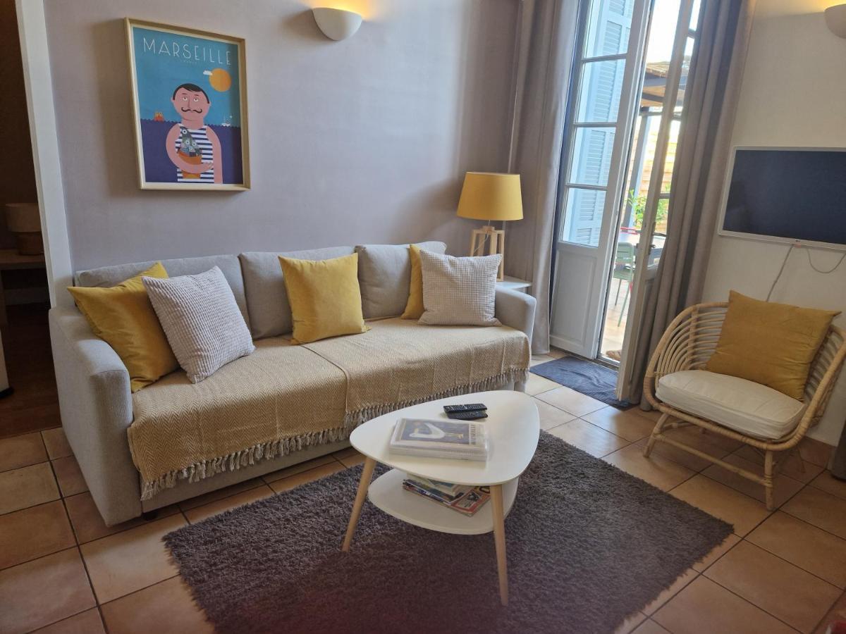 Superbe 2 Pieces Avec Grande Terrasse, Classe *** Marseilles Exterior foto